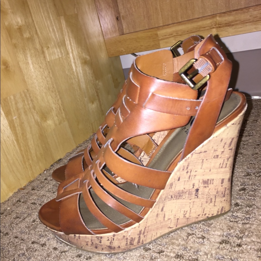 G by Guess Cork Wedges